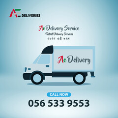 Home delivery services door-to-door house van 