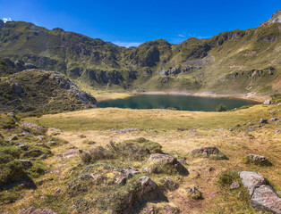 Fototapeta na wymiar Saliencia Lake at Somiedo Natural Park, Asturias