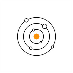 Solar system minimal logo