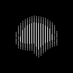 abstract artificial intelligence logo vector design in black and white color