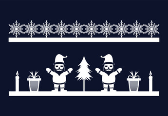 Laser Cut Christmas Border