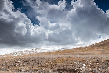 landscape with sky and clouds