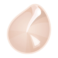 鼓膜のイラスト_肌色