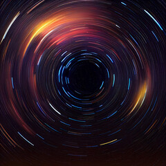 Colourfull star trails