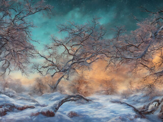 Winter Landscape, Dusk