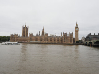 Fototapeta na wymiar Houses of Parliament in London