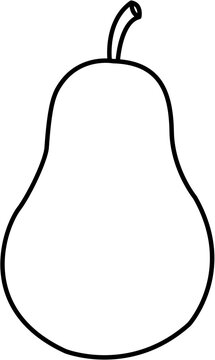 recommend clip art: pear outline