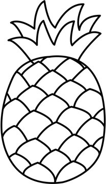 recommend clip art: Pineapple Outline