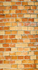 Obraz premium Red brick walls, brick room, interior texture, wall background.