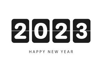 Happy New Year 2023. Vector illustration
