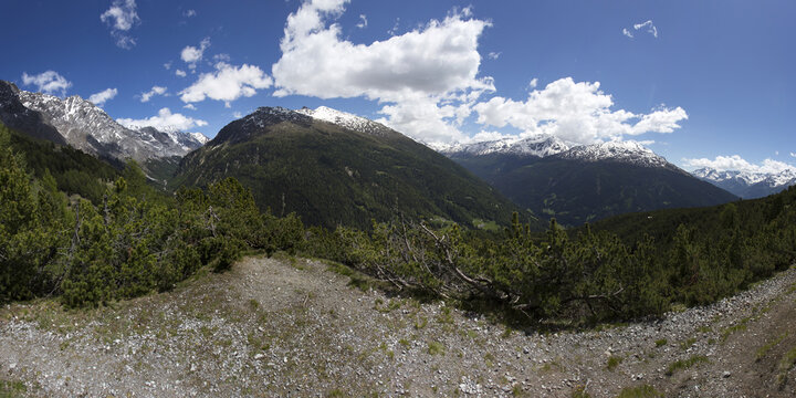 A landscape in Bormio