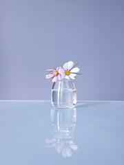 bottles and flowers
