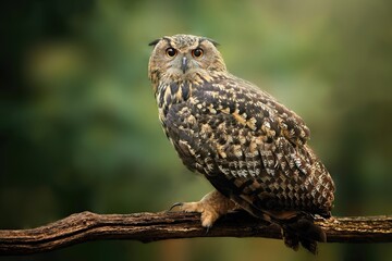 The Eurasian eagle-owl (Bubo bubo)