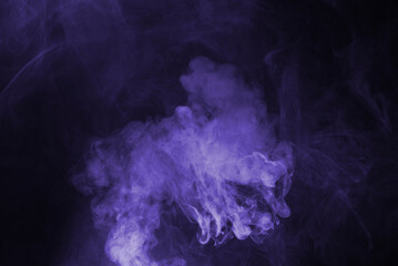 Yellow and pink steam on a black background.