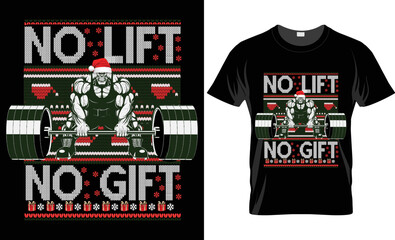 Christmas T-shirt design template 