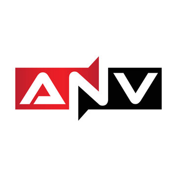 ANV Monogram Initial Letters Logo Design