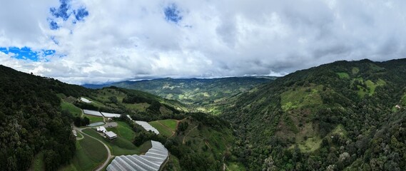 Aerial View of the Copey Winery Estates in Copey de Dota, Costa Rica © WildPhotography.com
