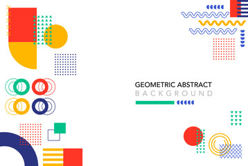 Graphic geometric background design banner element line dot halftone vector shapes colorful shapes abstract