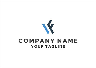 letter lf logo design vector illustration