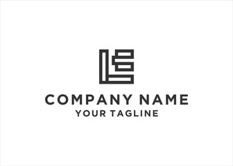 Fototapeta premium letter lc or cl logo design vector illustration