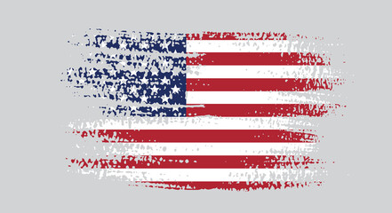 Vector USA Flag. American Flag Symbol.Icon For Website Or Mobile App