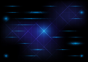 Abstract technology background. Communication Network background. Blue abstract glowing background.