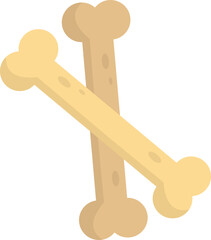 bone illustration in minimal style