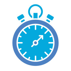 Chronometer Glyph Two Color Icon