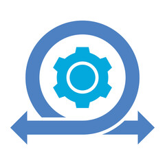 Agile Glyph Two Color Icon