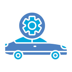 Obraz premium Car Service Glyph Two Color Icon