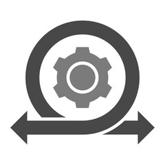 Agile Greyscale Glyph Icon