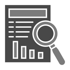 Analysis Greyscale Glyph Icon