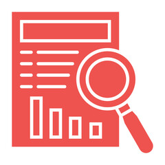 Analysis Multicolor Glyph Icon