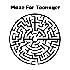 Maze Book Pages For Teenager's