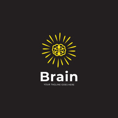 Brain Connection Logo Design Template