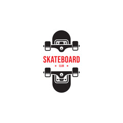 Skateboarding logo design. City skating. Skateboarding typography. Vintage vector illustration.