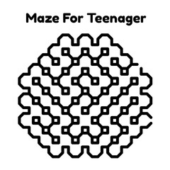 Maze Book Pages For Teenager's