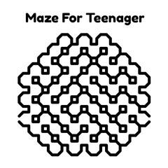 Maze Book Pages For Teenager's