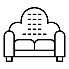 Cinema Sofa Icon Style