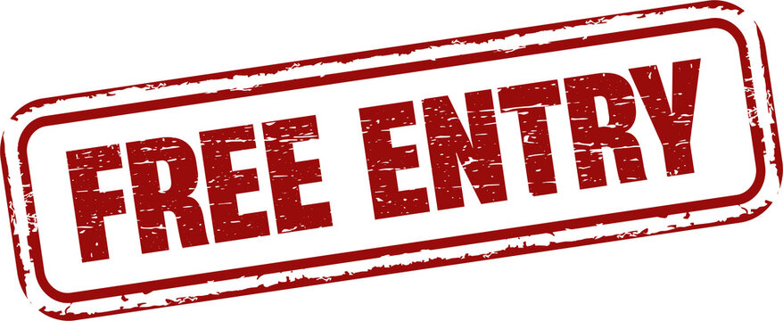 Free entry grunge rubber stamp