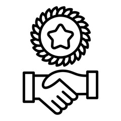 Handshake Icon Style