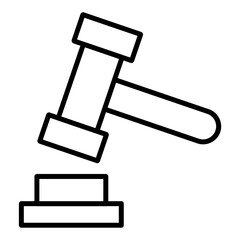 Gavel Icon Style