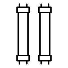 Fluorescent Lamp Icon Style