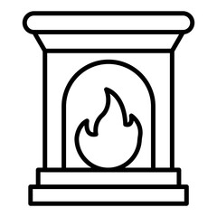 Fireplace Icon Style