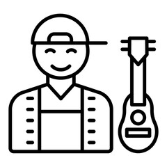 Musician Male Icon Style