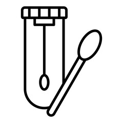 Swab Test Icon Style