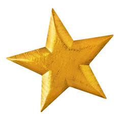 Goldener Stern und Hintergrund transparent  PNG cut out