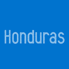 Honduras Silhouette Pixelated pattern map illustration