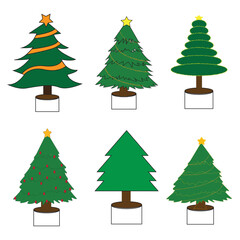 Christmas Tree editable file EPS 