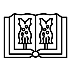 Fashion Book Icon Style